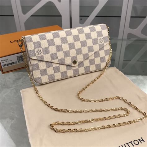 lv pochette accessoires damier azur|Pochette Félicie Bag .